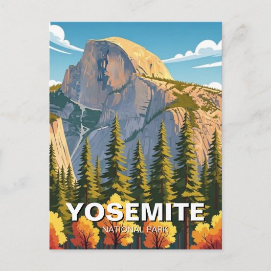 Yosemite-Nationalpark Postkarte (Vorderseite)