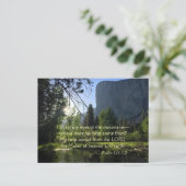 Yosemite Nationalpark Psalm Postcard Postkarte (Stehend Vorderseite)