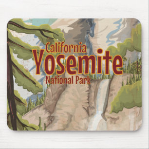 Yosemite Nationalpark Reiseplakat Mousepad