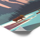 Yosemite Nationalpark Reiseplakat Poster (Ecke)