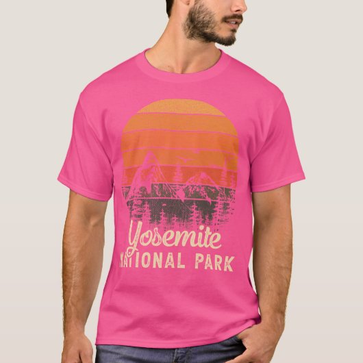 Yosemite Nationalpark Retro-Geschenk T-Shirt (Vorderseite)