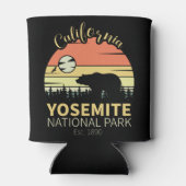 Yosemite Nationalpark Retro Sunset Mountain Dosenkühler (Rückseite)