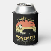 Yosemite Nationalpark Retro Sunset Mountain Dosenkühler (Kanne Rückseite)