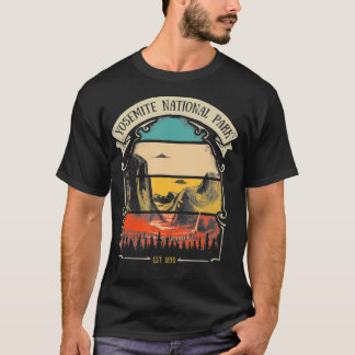 Yosemite Nationalpark Retro Tunnel Aussicht Landsc T-Shirt