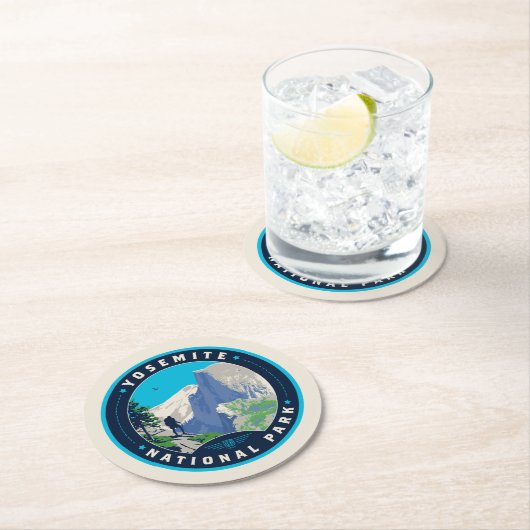 Yosemite-Nationalpark Runder Pappuntersetzer (Vor Ort)