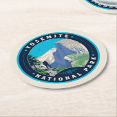 Yosemite-Nationalpark Runder Pappuntersetzer (Angewinkelt)