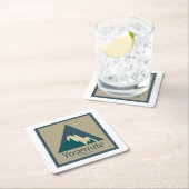 Yosemite Nationalpark Rustikal Rechteckiger Pappuntersetzer (Vor Ort)