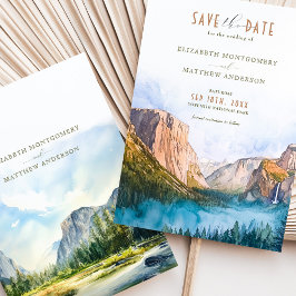 Yosemite Nationalpark Save the Date Tunnel View Einladung