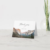 YOSEMITE Nationalpark Skyline Zielort Dankeskarte (Vorderseite)