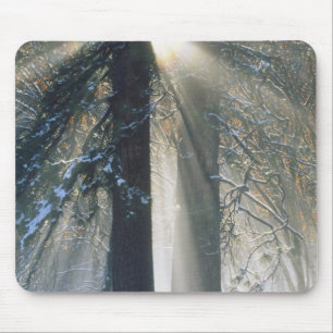Yosemite-Nationalpark - Sonnenstrahlen streaming Mousepad
