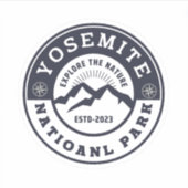 Yosemite Nationalpark Sticker (Vorderseite)