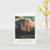 Yosemite Nationalpark Sticker Karte (Gelbe Blume)