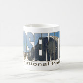 Yosemite Nationalpark Text mit halber Haube Kaffeetasse (Mittel)