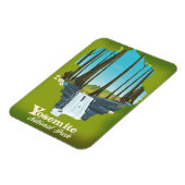 Yosemite Nationalpark Urlaubsposter. Magnet (Linke Seite)