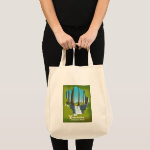 Yosemite-Nationalpark-Urlaubsposter. Tragetasche
