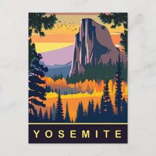 Yosemite, Nationalpark, USA, Reisen Postkarte