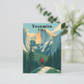 Yosemite Nationalpark USA Vintag Postkarte (Stehend Vorderseite)