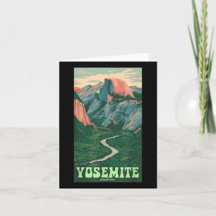 Yosemite-Nationalpark Vintage Half-dome, Wandern T Karte