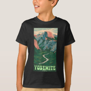 Yosemite Nationalpark Vintage Half-dome, Wandern T T-Shirt