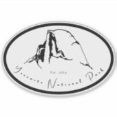 Yosemite Nationalpark Vinyl Sticker (Vorderseite)