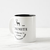 Yosemite Nationalpark Vorlage 1 Zweifarbige Tasse (Vorderseite Links)