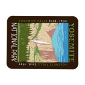 Yosemite Nationalpark Wasserfall Rückstand Magnet (Horizontal)