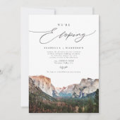 Yosemite Nationalpark Wasserfarbe Wir sind am Ents Einladung (Vorderseite)