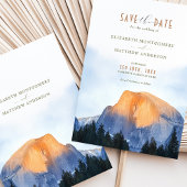 Yosemite Nationalpark Wasserfarben Halbkuppel Einladung