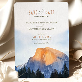 Yosemite Nationalpark Wasserfarben Halbkuppel Einladung