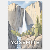 Yosemite-Nationalpark | Wasserfarbenreise Magnet (Vorderseite)