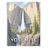 Yosemite-Nationalpark | Wasserfarbenreise Notizblock (Vorderseite)