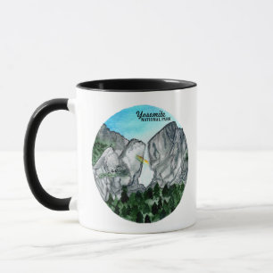 Yosemite Nationalpark Watercolor Art Tasse