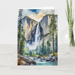 Yosemite Nationalpark Waterfall Karte