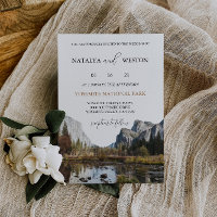 Yosemite Nationalpark Wedding Einladung Einfach