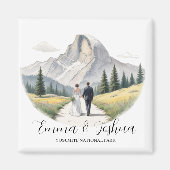 Yosemite Nationalpark Wedding Magnet - Custom (Vorne)