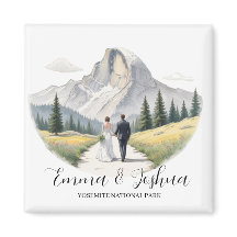 Yosemite Nationalpark Wedding Magnet - Custom
