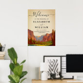 Yosemite Nationalpark Wedding Vintag Willkommen Poster (Heimbüro)