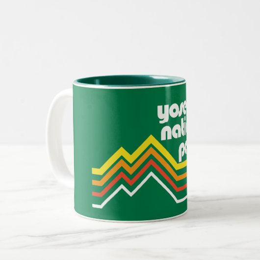 Yosemite-Nationalpark Zweifarbige Tasse (Vorderseite Links)