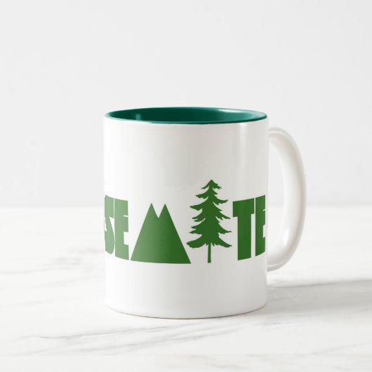 Yosemite-Nationalpark Zweifarbige Tasse (VorderseiteRechts)