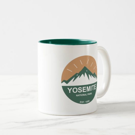 Yosemite-Nationalpark Zweifarbige Tasse (VorderseiteRechts)