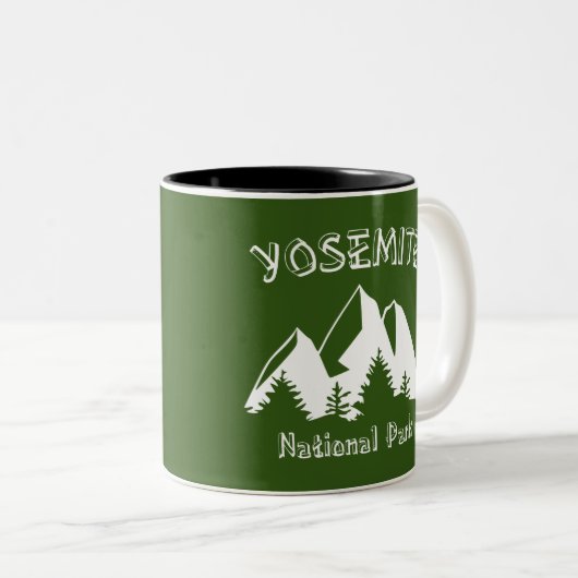 Yosemite-Nationalpark Zweifarbige Tasse (VorderseiteRechts)