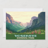 Yosemite Nationalparktal Halbkuppel Einladung (Vorderseite)