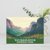 Yosemite Nationalparktal Halbkuppel Einladung (Stehend Vorderseite)