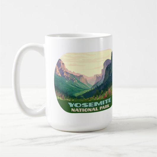 Yosemite Nationalparktal Halbkuppel Kaffeetasse (Links)