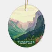 Yosemite Nationalparktal Halbkuppel Keramik Ornament (Links)