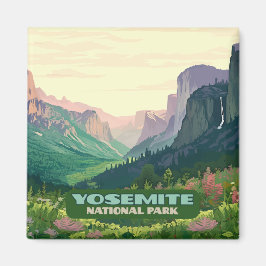 Yosemite Nationalparktal Halbkuppel Magnet