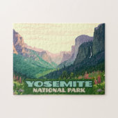 Yosemite Nationalparktal Halbkuppel Puzzle (Horizontal)