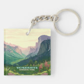 Yosemite Nationalparktal Halbkuppel Schlüsselanhänger (Rückseite)