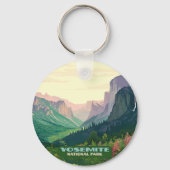 Yosemite Nationalparktal Halbkuppel Schlüsselanhänger (Vorderseite)