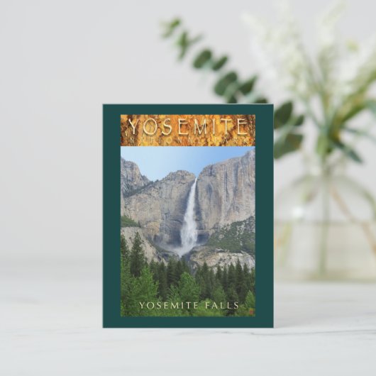 YOSEMITE NAT'L PARK-California-Yosemite Falls- Postkarte (Stehend Vorderseite)